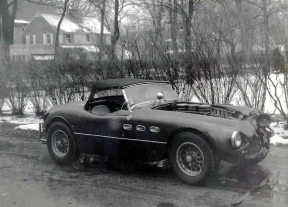 This angle almost hides the fender damage...
